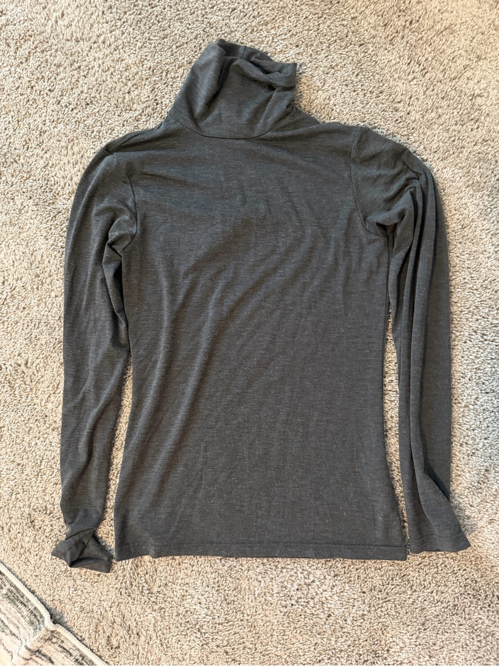 Uniqlo Dark Gray Turtleneck Long-Sleeve Top